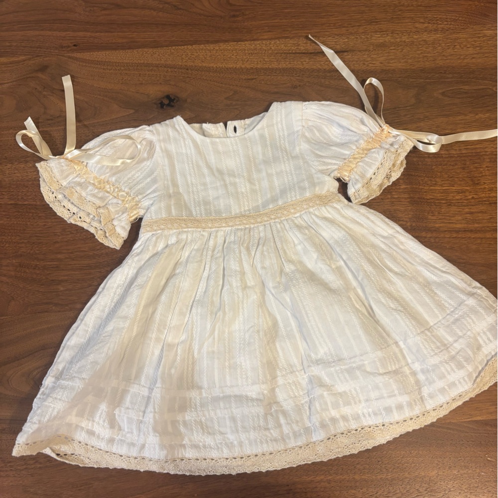 3 month sugar dumplin’ dress perfect for beach church dedication or christening